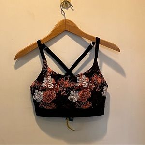 Nwt floral sports bra